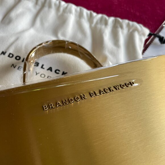 Brandon Blackwood Slim Kendrick Trunk in Gold Stainless Steel (NWT) - Picture 4 of 10